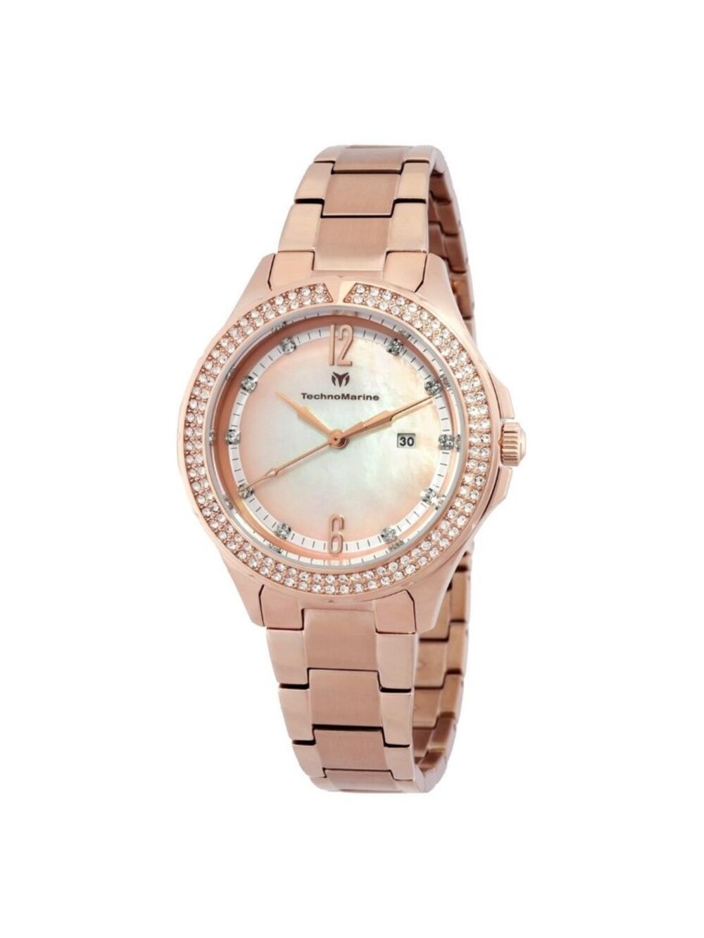 NWT Technomarine Luna Quartz Crystal Ladies Watch
